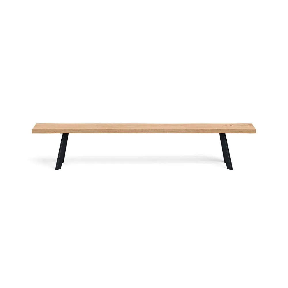 Madrid Bench Natural Edge - Blonde Oak