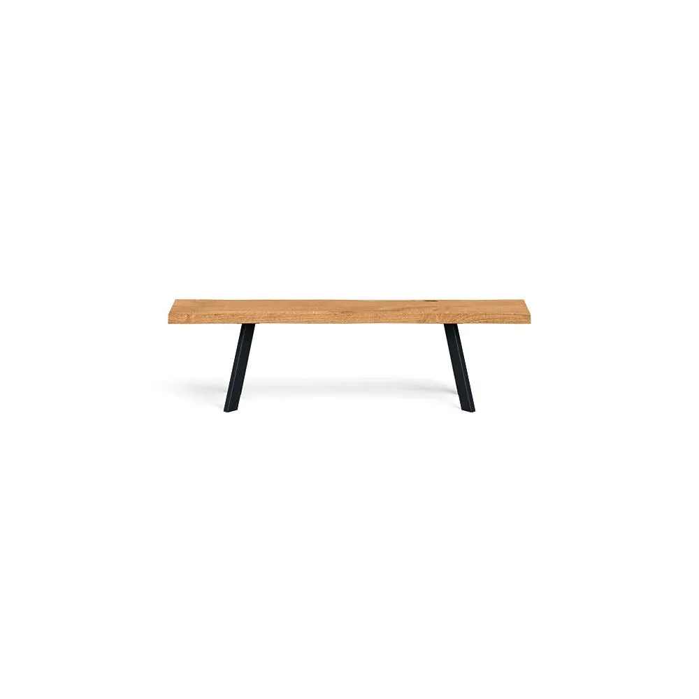 Madrid Bench Natural Edge - Natural Oak
