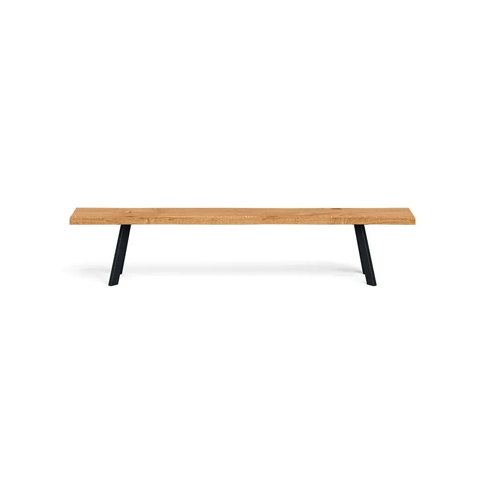 Madrid Bench Natural Edge - Natural Oak