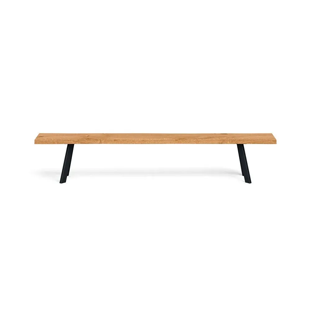 Madrid Bench Natural Edge - Natural Oak