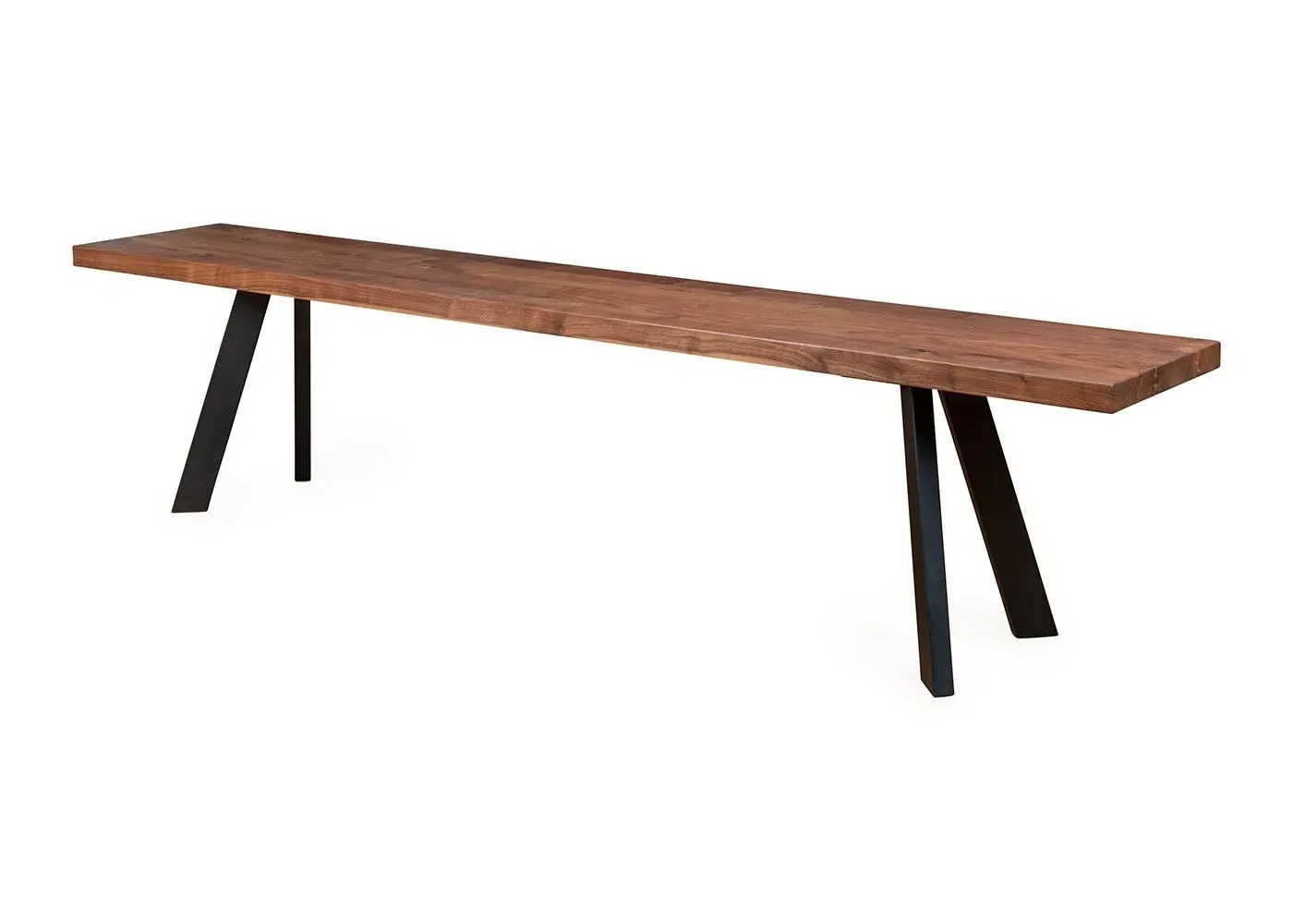 Madrid Bench Natural Edge - Walnut