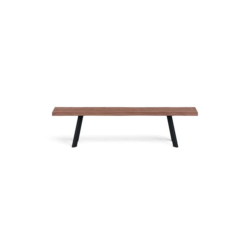 Madrid Bench Natural Edge - Walnut