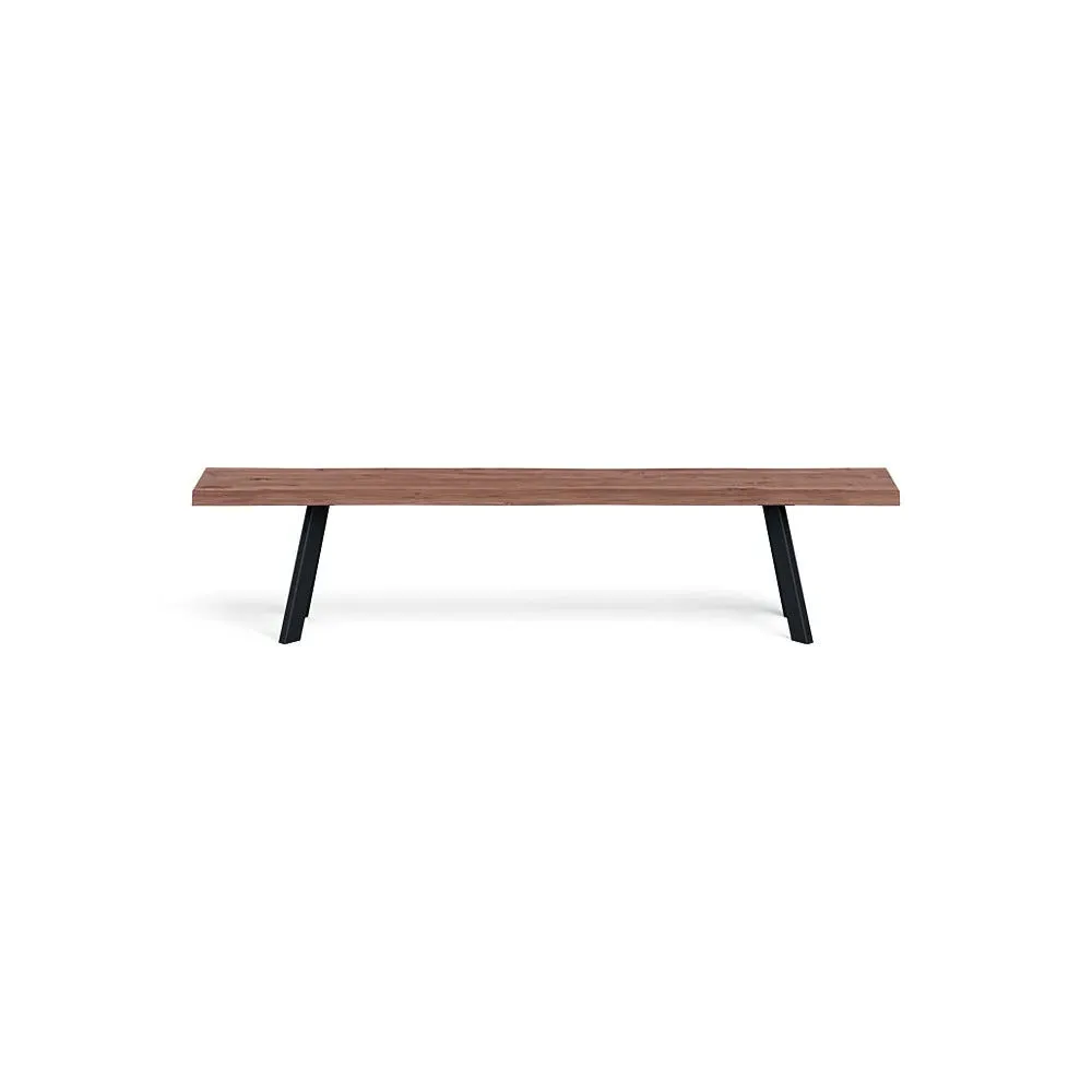 Madrid Bench Natural Edge - Walnut
