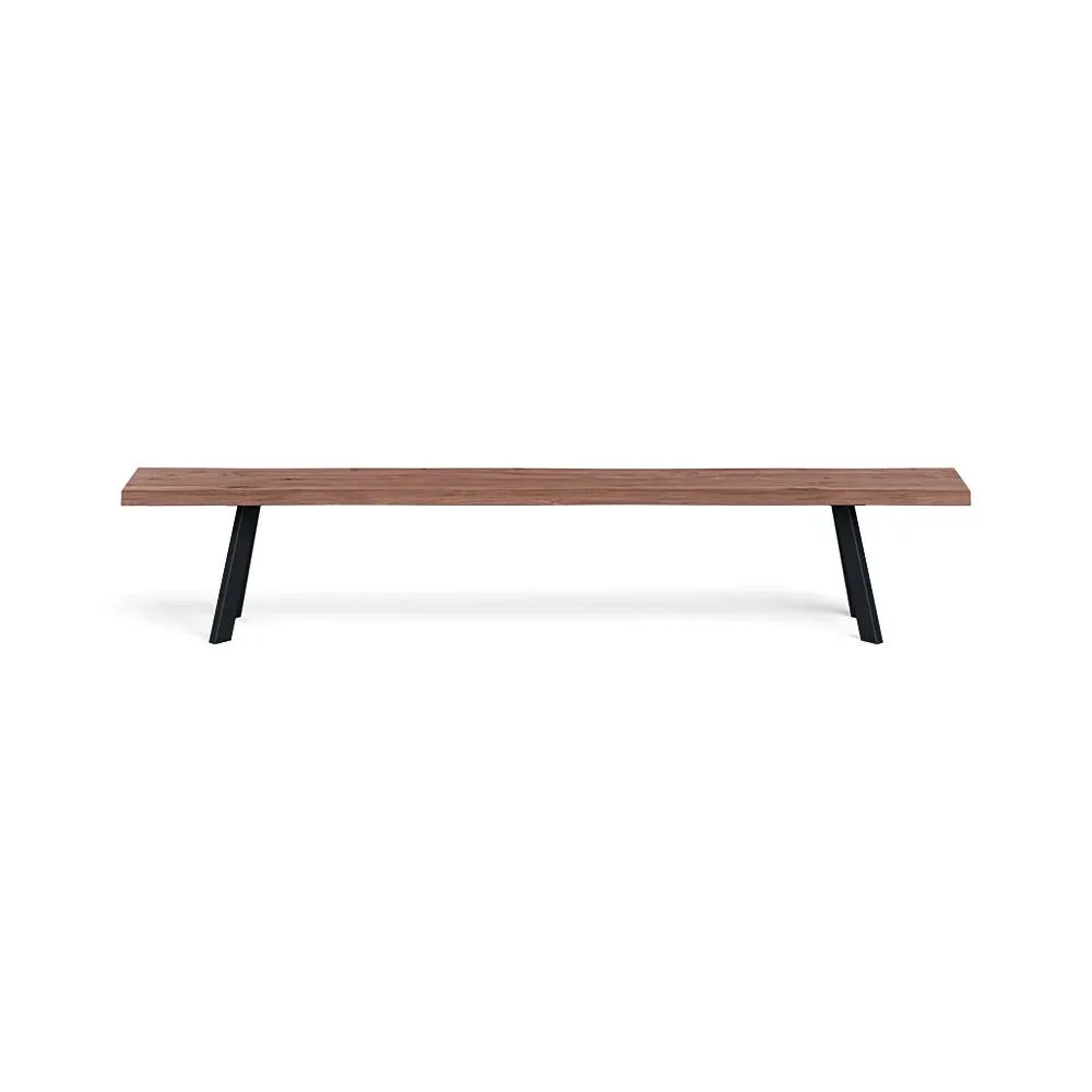 Madrid Bench Natural Edge - Walnut