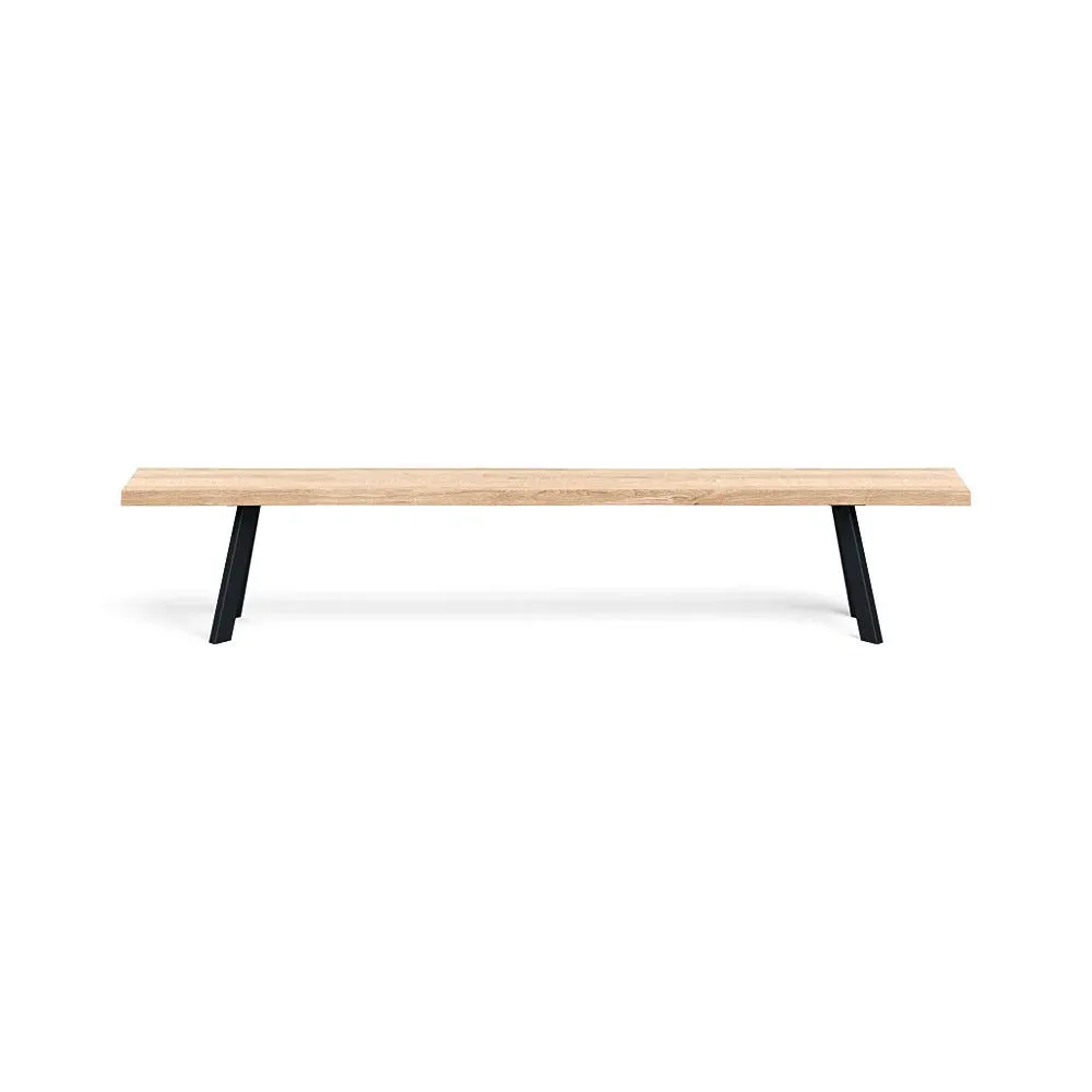 Madrid Bench Natural Edge - White Oak