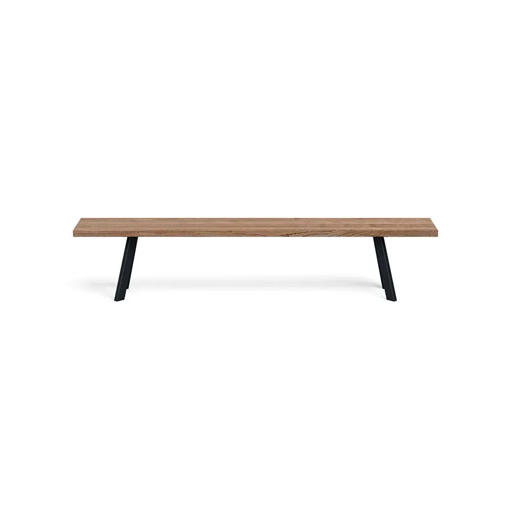 Madrid Bench Straight Edge - Smoked Oak image