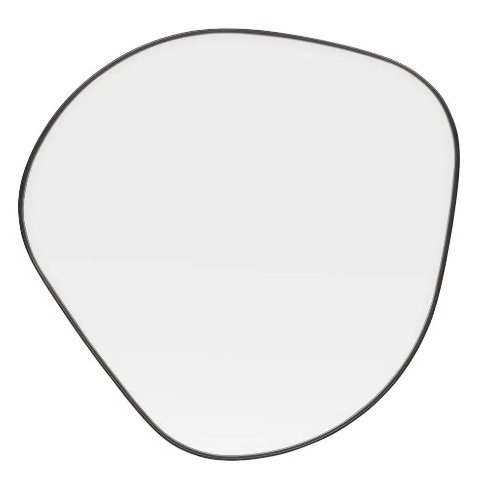 Medium Organic Mirror with Fine Edge - Black image