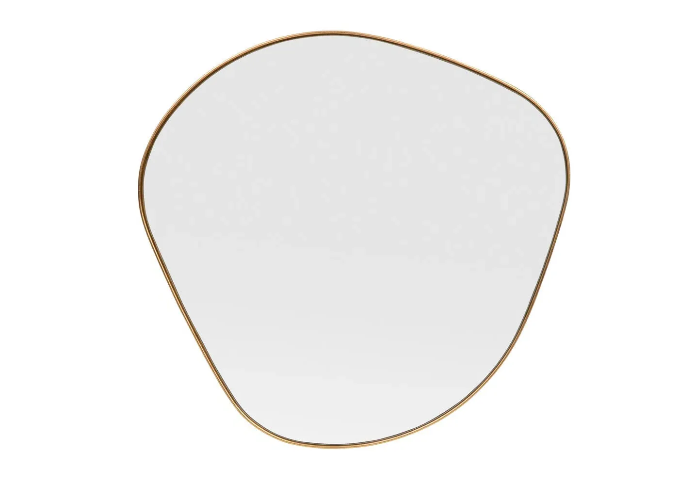 Medium Organic Mirror with Fine Edge - Gold