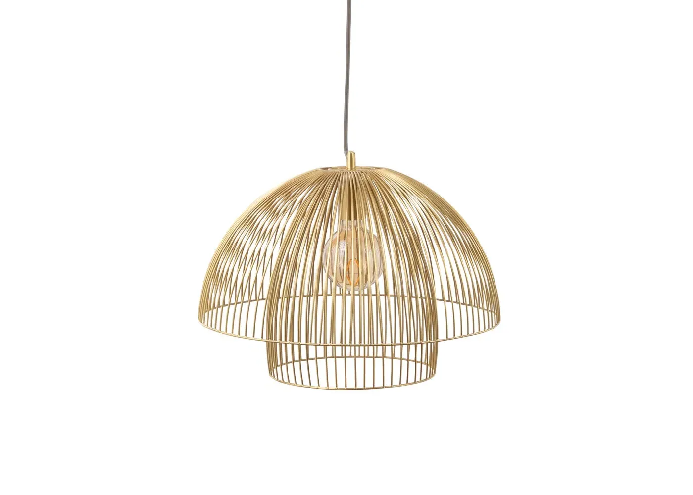 Medium Pendant Light - Brass, Satin Finish image