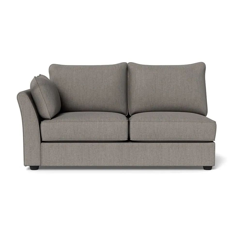 Medium RHF Corner Unit - Pebble, Broad Weave