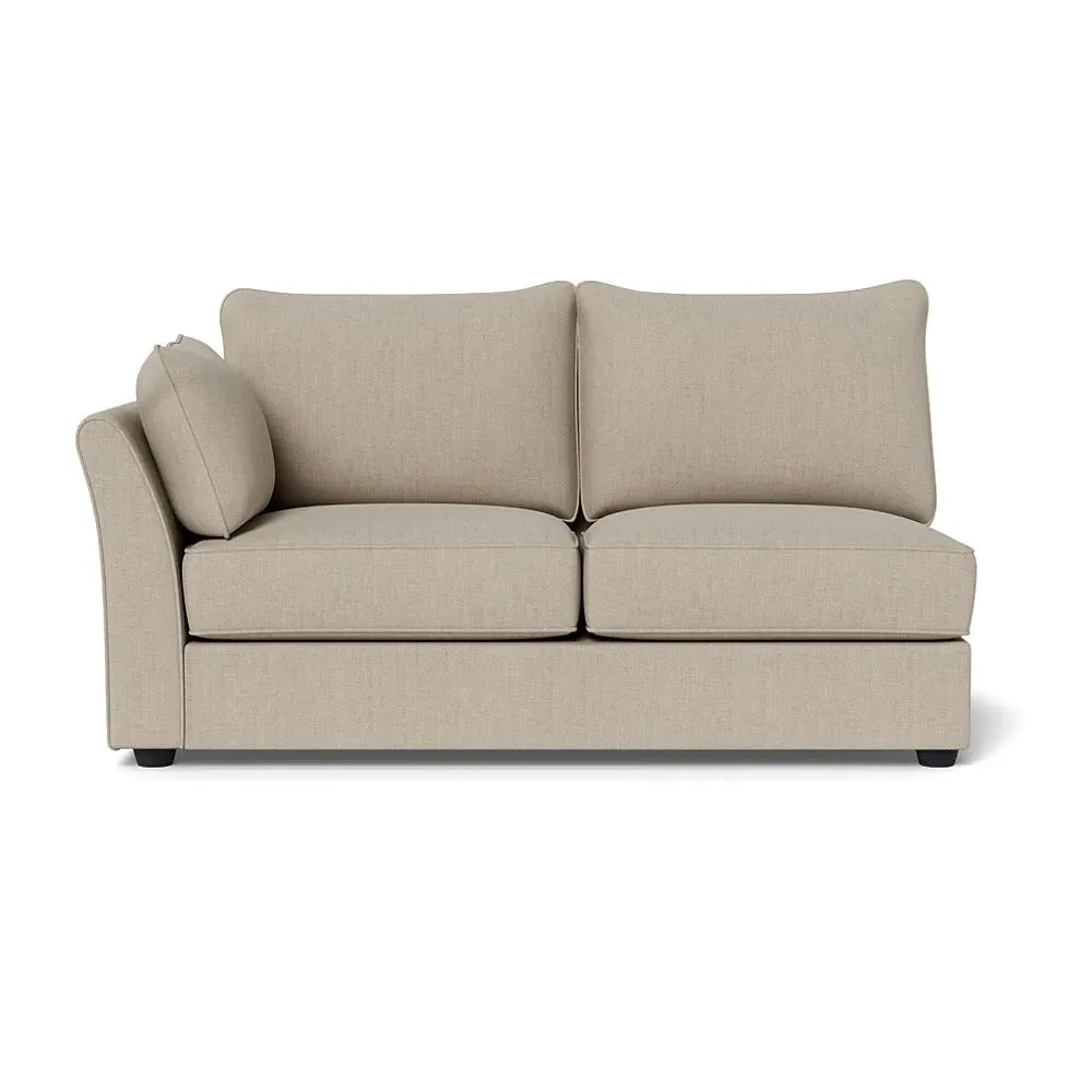 Medium RHF Corner Unit - Putty, Broad Weave