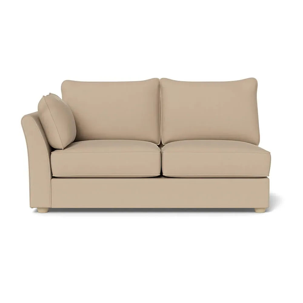 Medium RHF Sofa Unit - Bamboo, Linen-Cotton