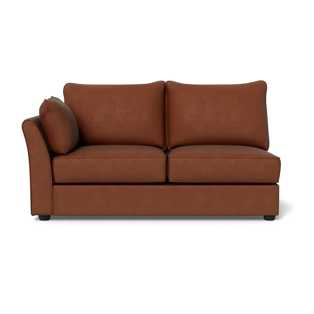 Medium RHF Sofa Unit - Tawny, Smart Luxe Velvet