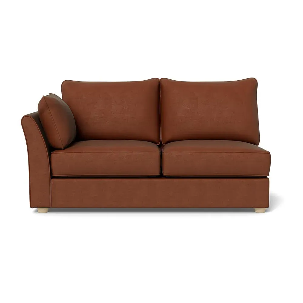 Medium RHF Sofa Unit - Tawny, Smart Luxe Velvet