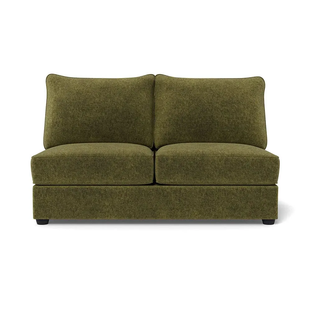 Medium Sofa Unit - Green, Boucle Velvet