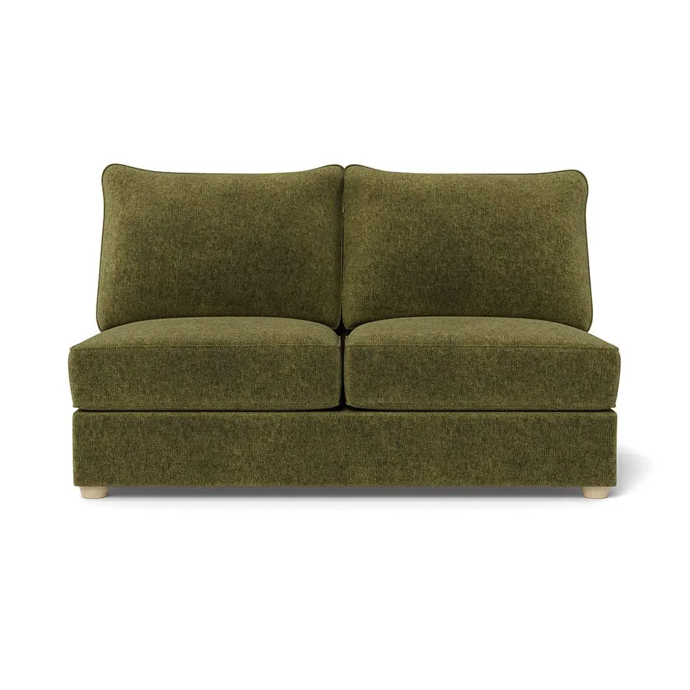Medium Sofa Unit - Green, Boucle Velvet