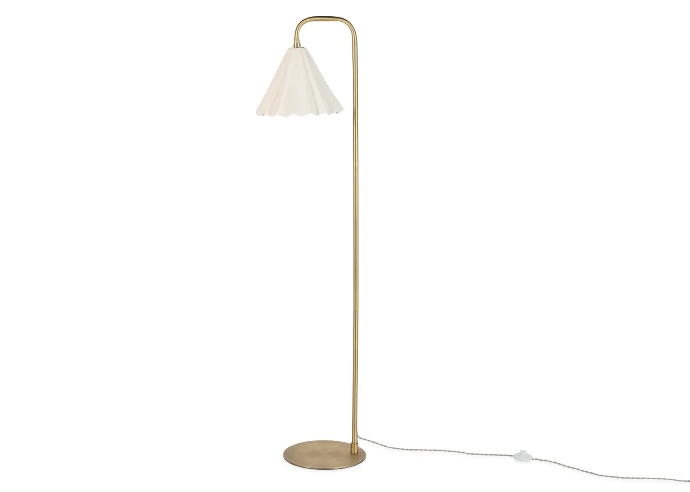 Monroe Floor Lamp - White, Porcelain image