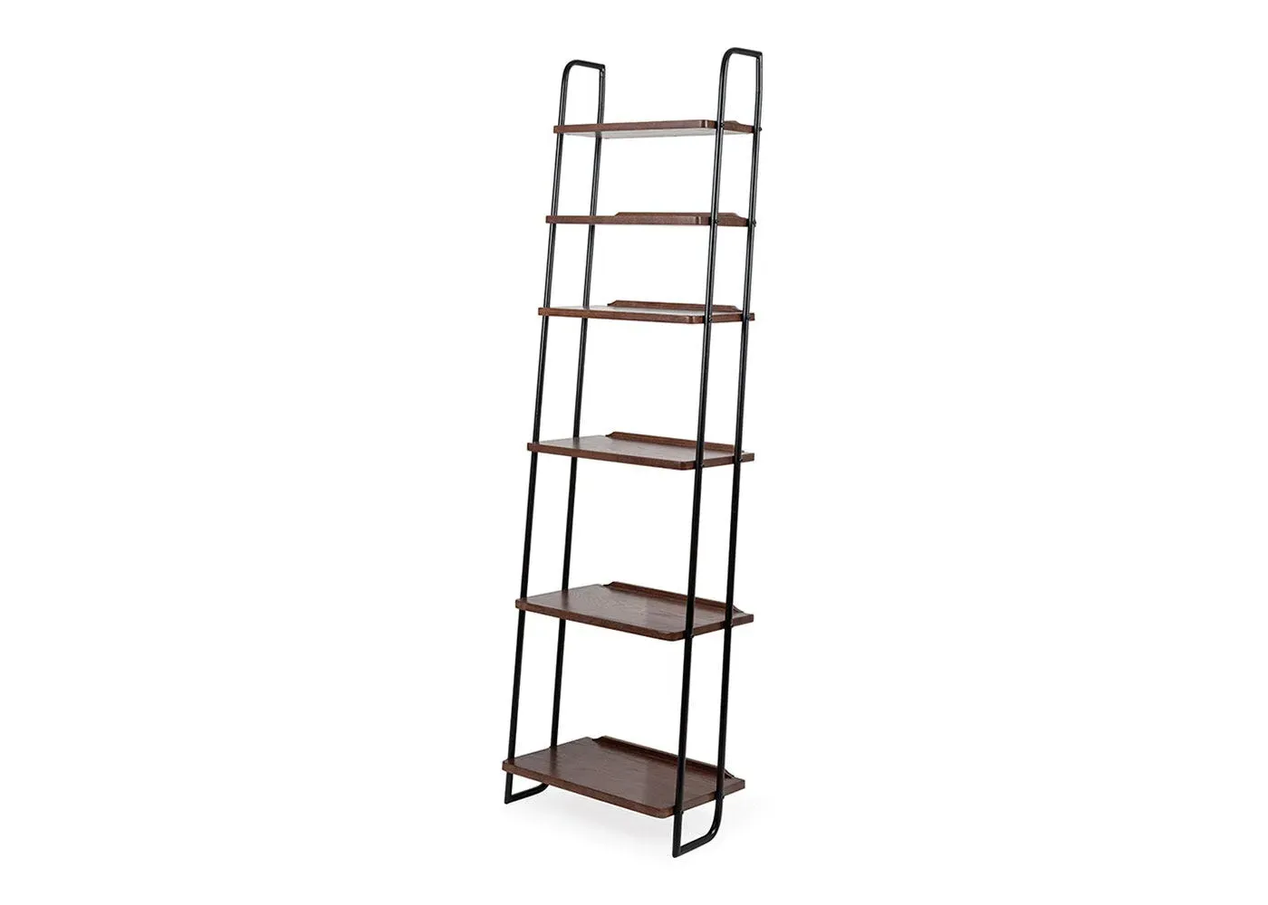 Narrow Lean-To Shelves - Dark Wood, Oak image