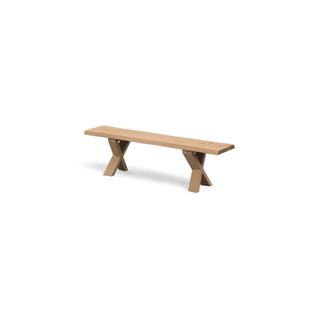 Oslo Bench Natural Edge - Blonde Wood, Oak image