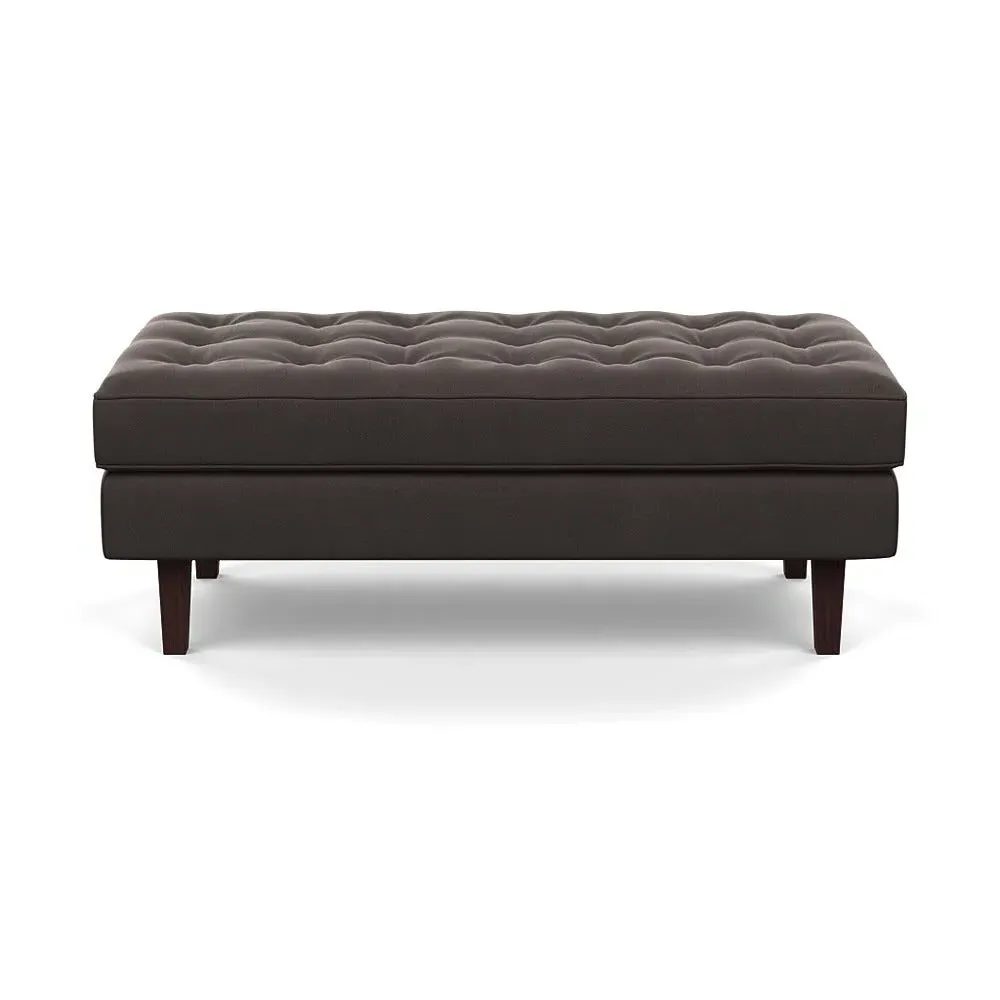 Ottoman with Storage - Grey, Velvet image