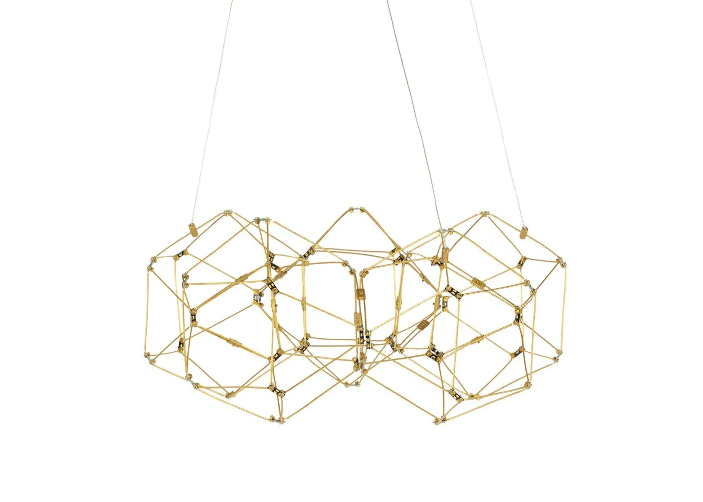Oval LED Pendant Light - Brass