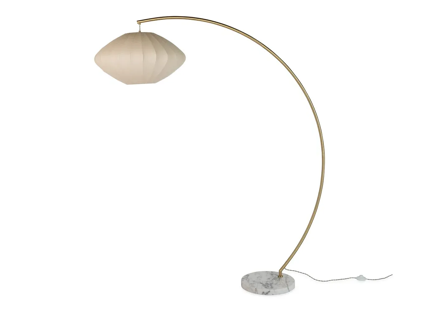 Overarched Floor Lamp - White image