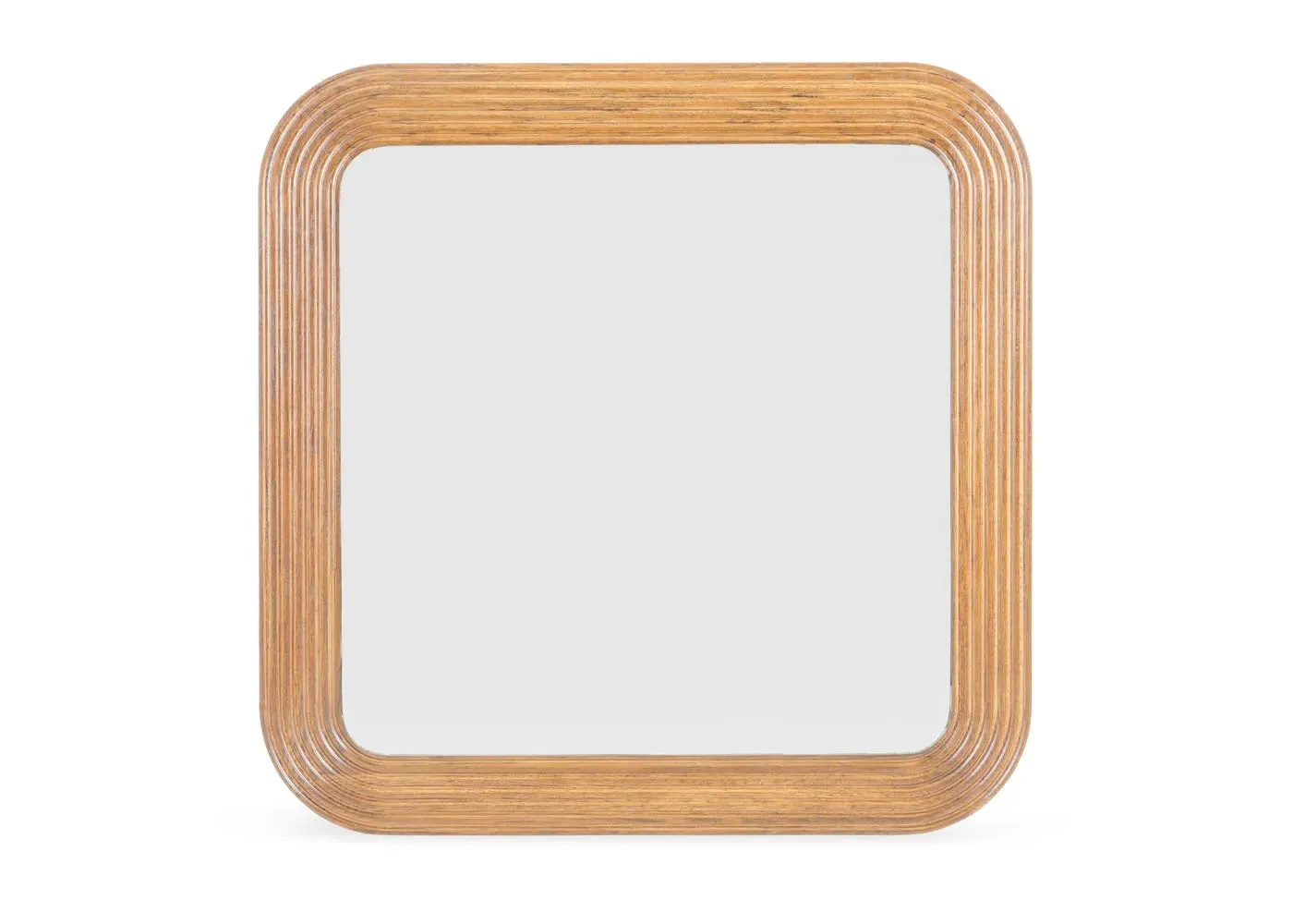 Oxbow Textured Wall Mirror - Dark Wood, Oak image