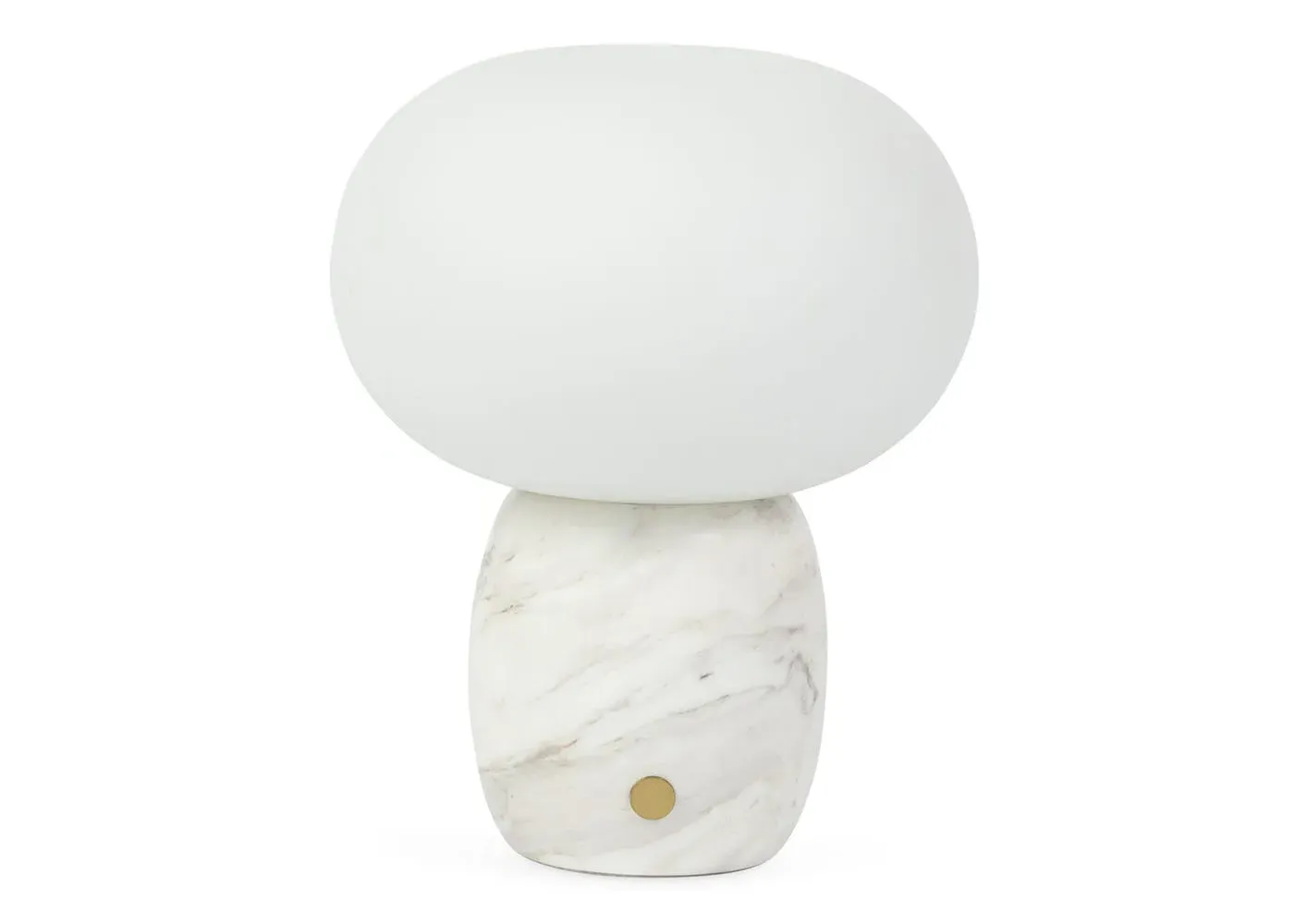 Pebble LED Portable Table Lamp - White, Marble image