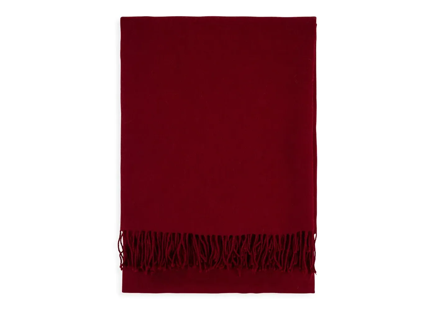 Pure Alpaca Throw - Burgundy image