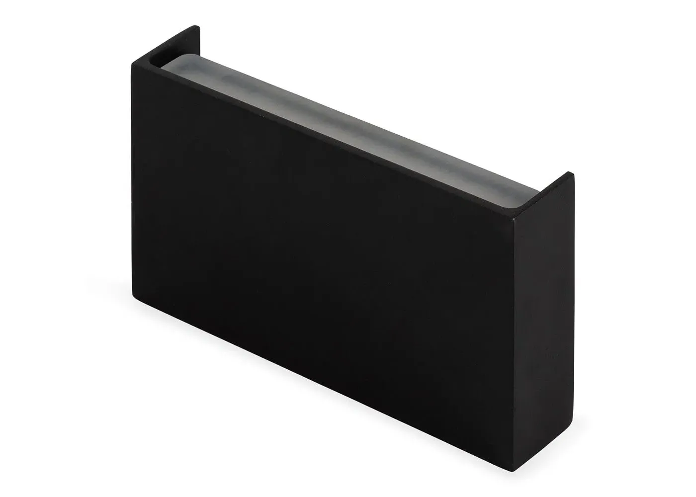 Rectangle LED Wall Light - Black image