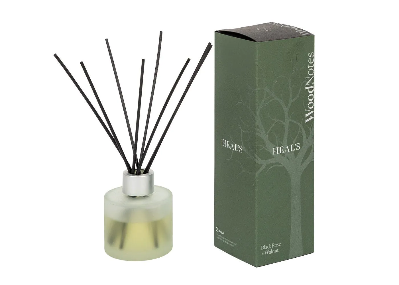 Reed Diffuser Black Rose & Walnut - White image
