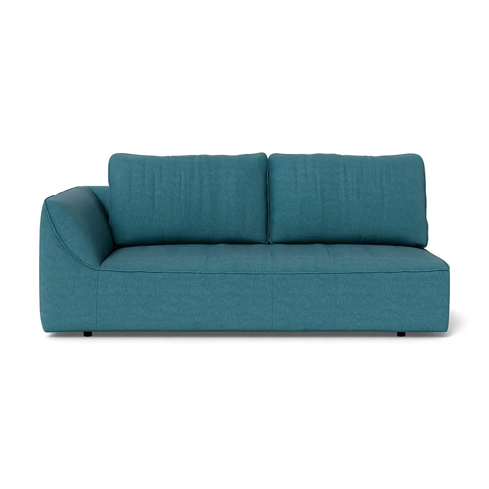 RHF 3-Seater Sofa Unit - Blue, Cotton image