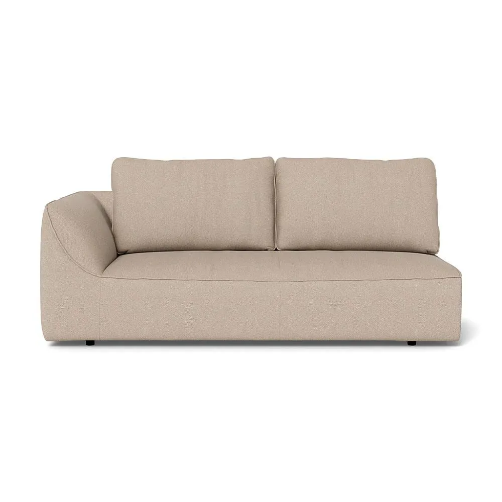 RHF 3-Seater Sofa Unit - Natural, Boucle Tweed
