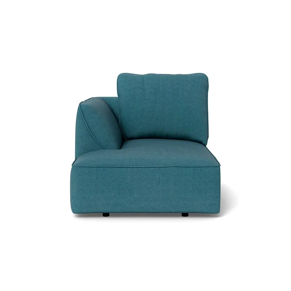 RHF Chaise Unit - Blue, Cotton image