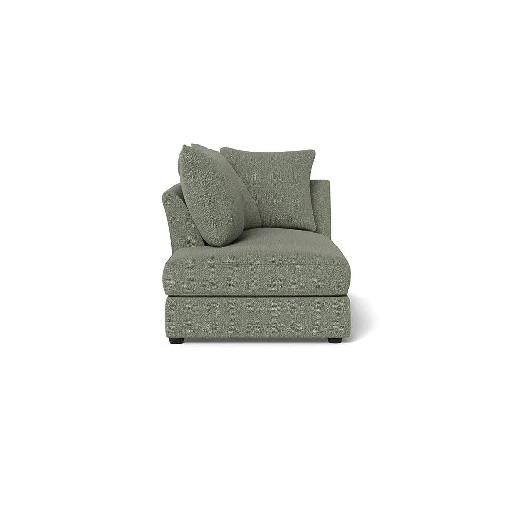 RHF Chaise Unit - Grey, Boucle Tweed