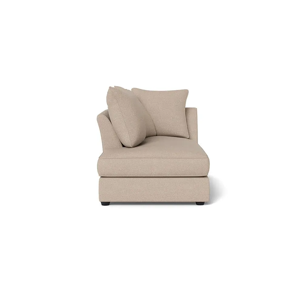 RHF Chaise Unit - Pearl, Boucle Tweed