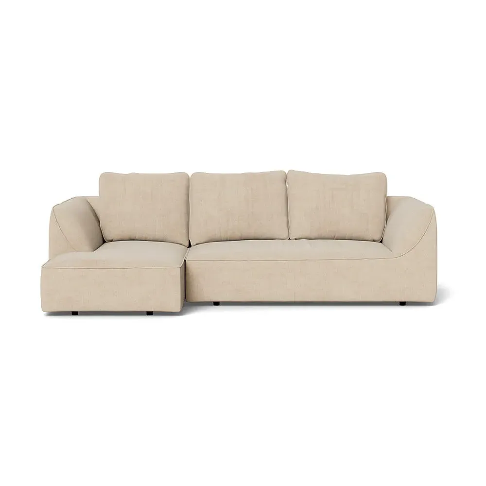 RHF Corner Chaise Sofa - Natural, Brushed Cotton