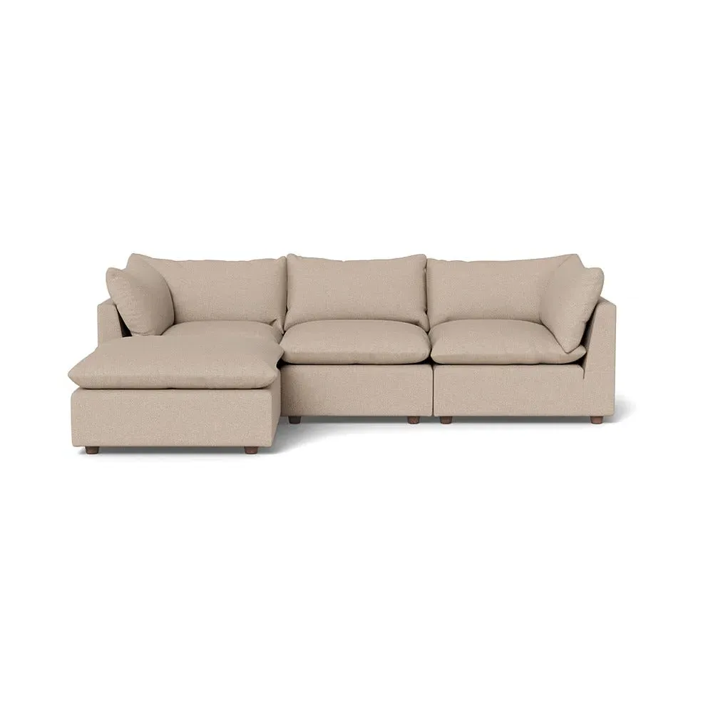 RHF Corner Sofa - Natural, Boucle Tweed image