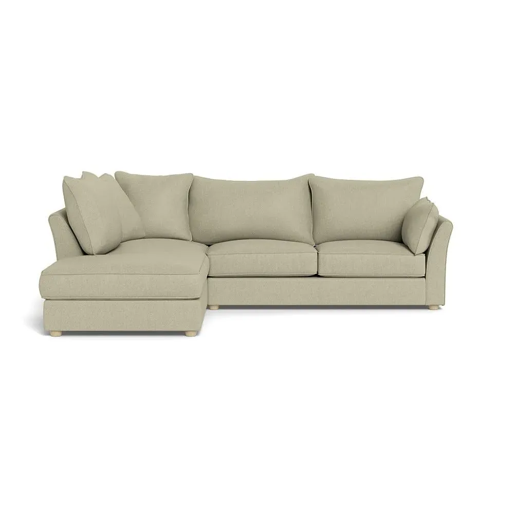 RHF Corner Sofa with Chaise - Natural, Cotton image