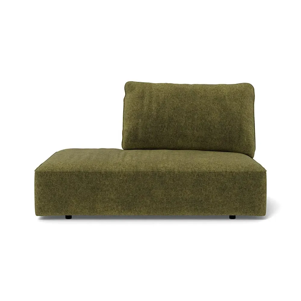 RHF Open End Unit - Green, Boucle Velvet