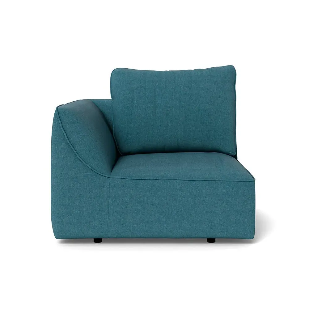 RHF Single Sofa Unit - Blue, Cotton image