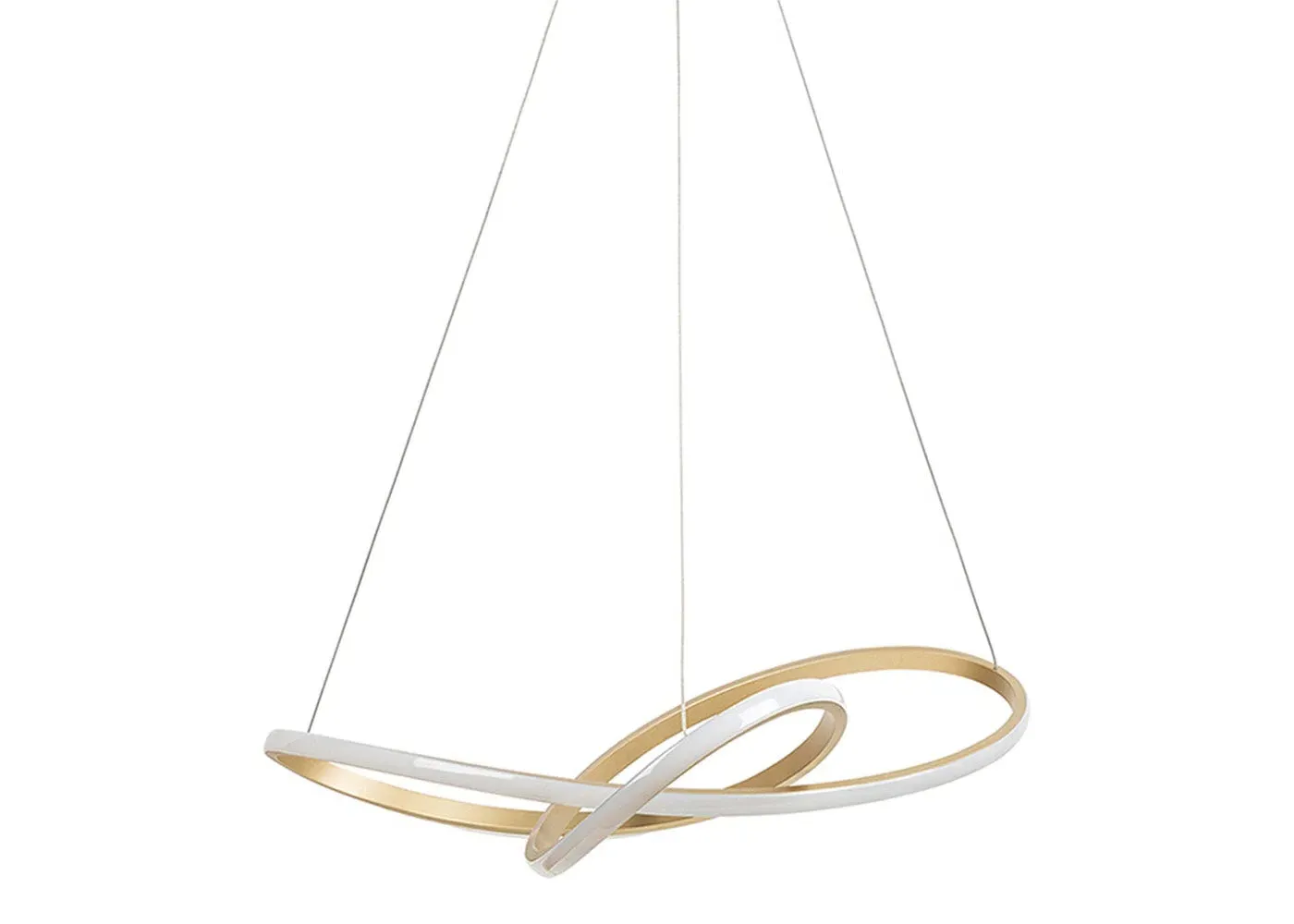 Ribbon LED Ceiling Pendant - Gold, Acrylic image