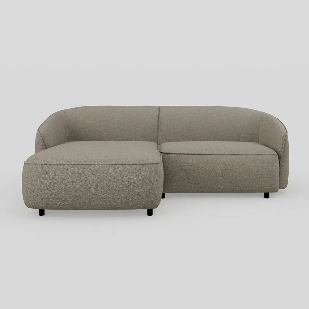 Right Hand Chaise Sofa - Grey, Fabric