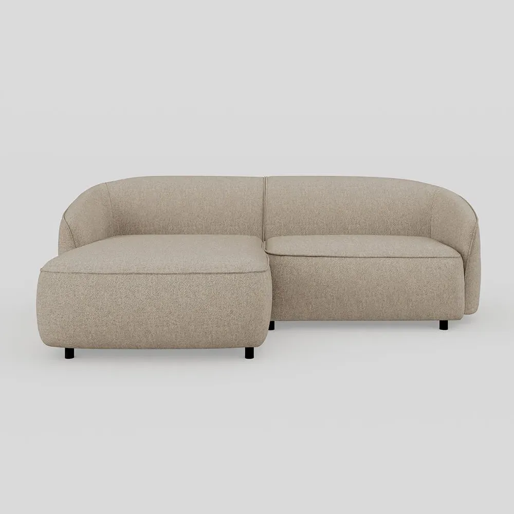 Right Hand Chaise Sofa - Natural, Fabric