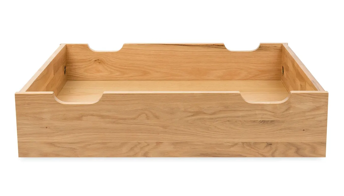 Rolling Under Bed Storage - Light Wood, Oak image