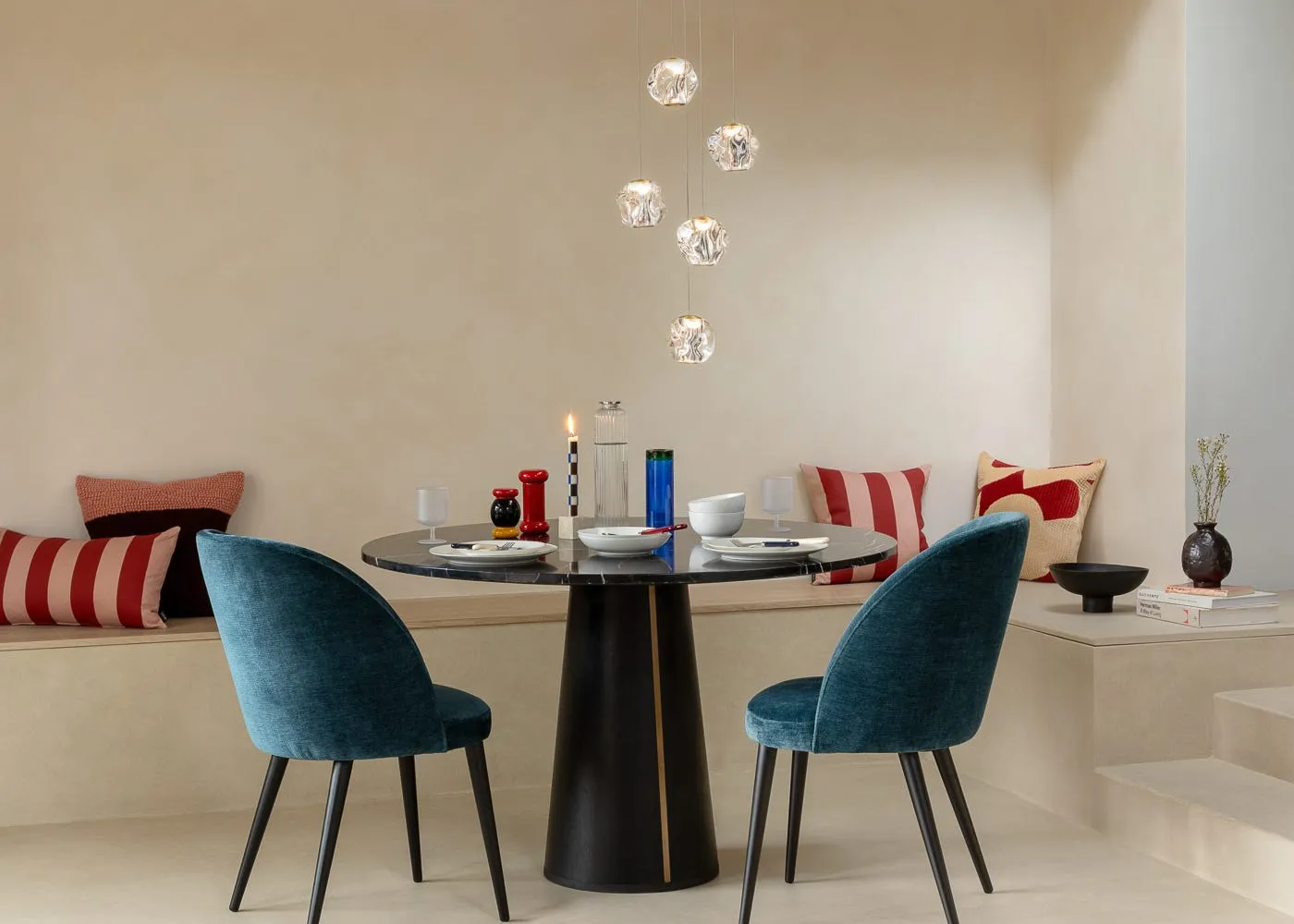 Round Dining Table - Black, Glass
