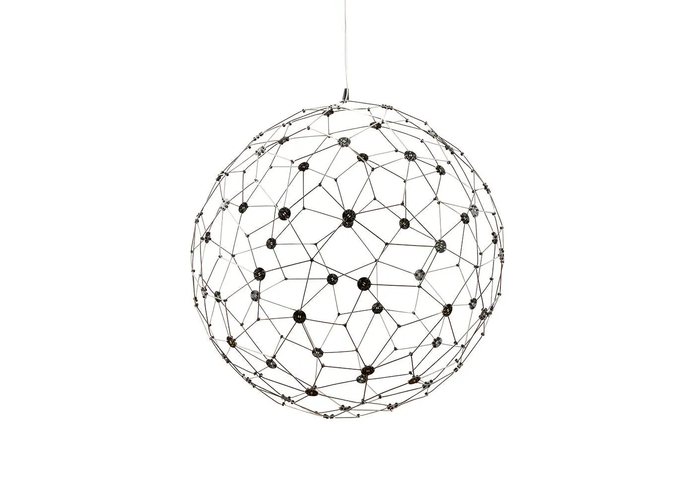 Round LED Pendant Light - Black Chrome image