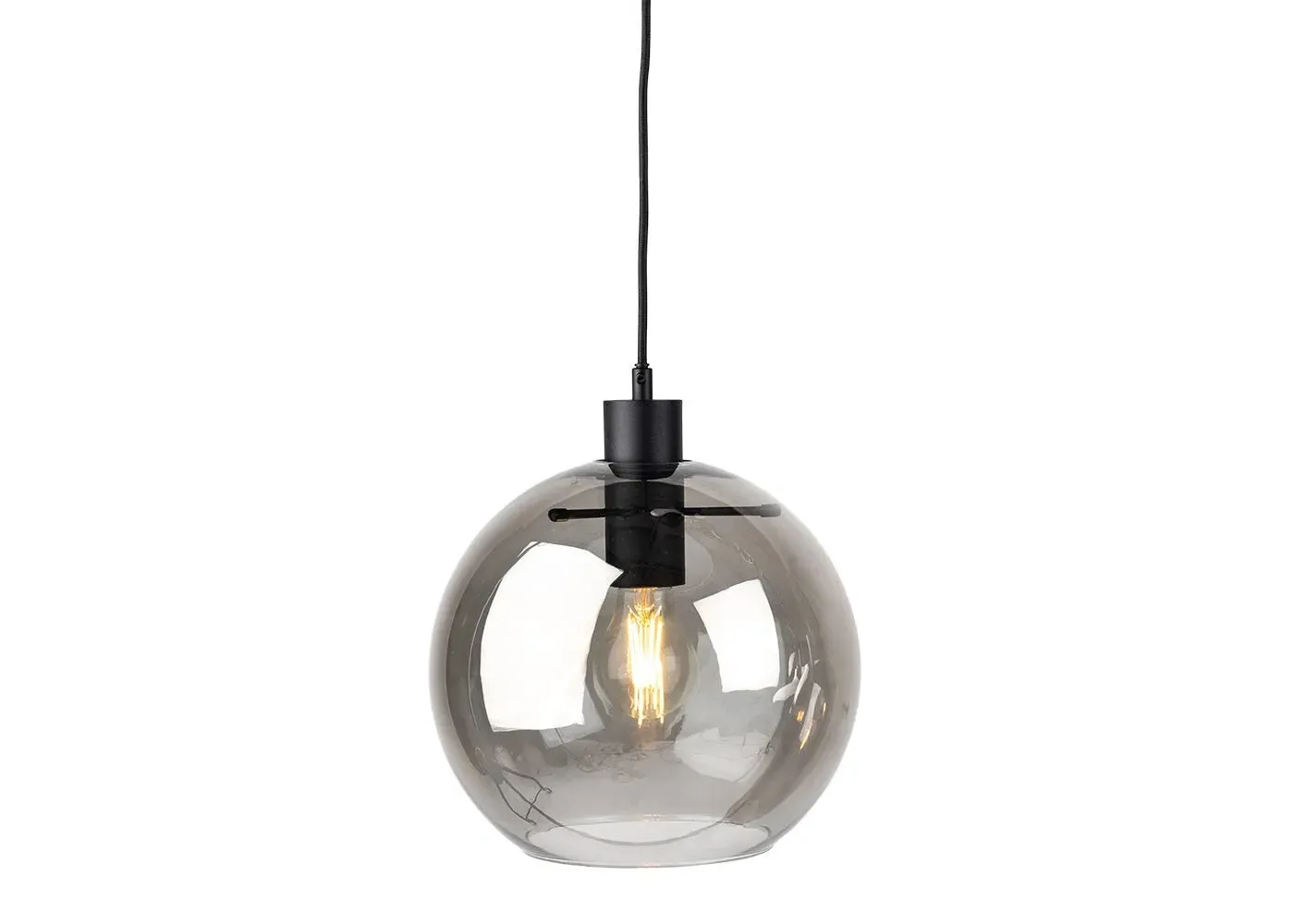 Round Pendant Light - Chrome, Electroplated Glass