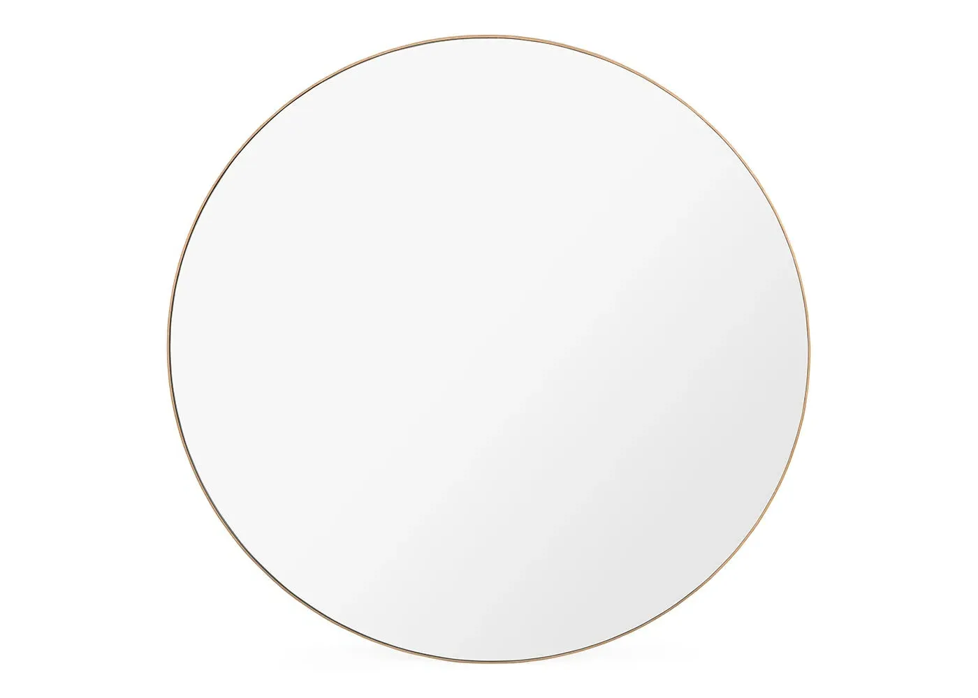 Round Wall Mirror Small - Oak, Solid Wood image