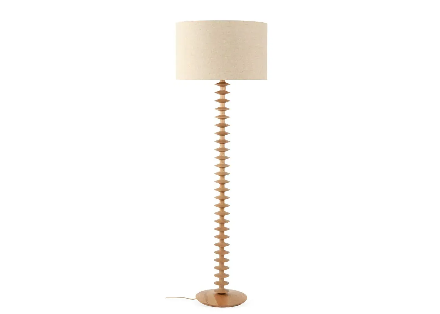 Rygrad Floor Lamp - Light Wood, Ash